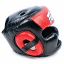 Fairtex HG13 Боксерский Шлем Тайский Бокс "Diagonal Vision Sparring" Черный с Красным